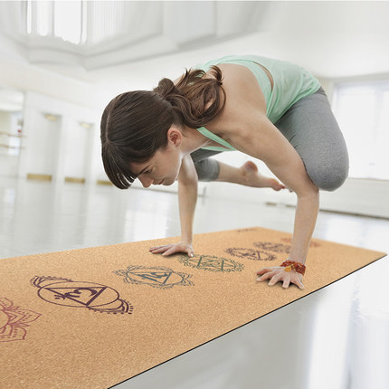 Yogamatte aus Kork mit benutzerdefiniertem Logo-Video
